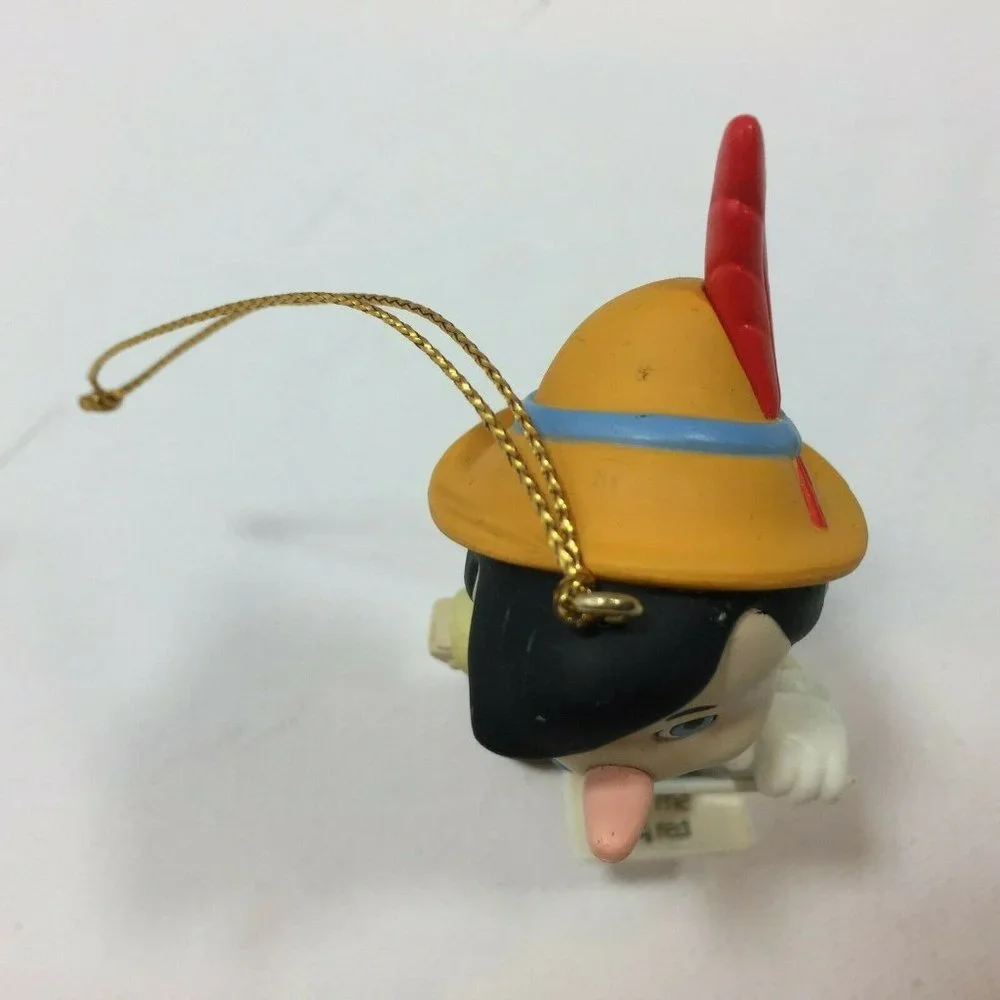 Vintage Groiler Disney Pinocchio Boy Puppet Christmas Ornament Holiday Letter